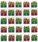 Jolee's Cabochon Dimensional Repeat Stickers - Christmas Present, 25pcs